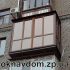 Французский балкон с тонированным стеклопакетом пленкой бронза