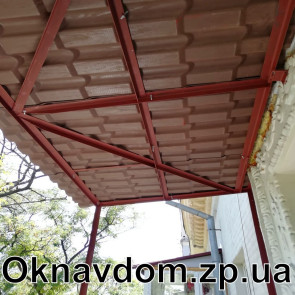Крыша на балкон из керамопласта